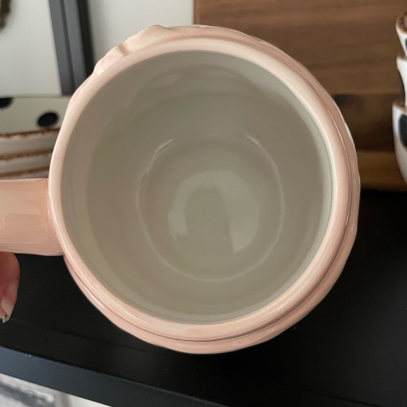 SLEIGH BELL BISTRO LARGE PINK SANTA COFFEE/HOT CHOCOLATE MUG NWOT - Picture 6 of 7